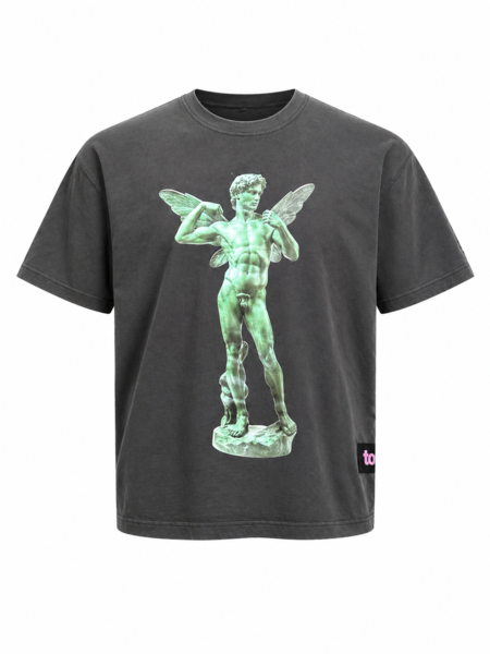 Green Fairy Grey Sweater fabric tee