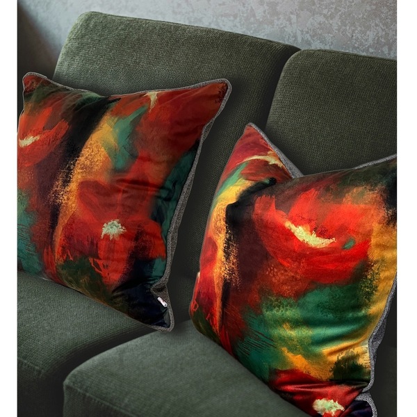 Velvet Scatter Cushions : Fireside Glow