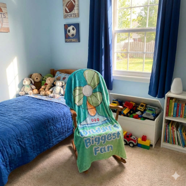 Daddy's Biggest Fan Blanket