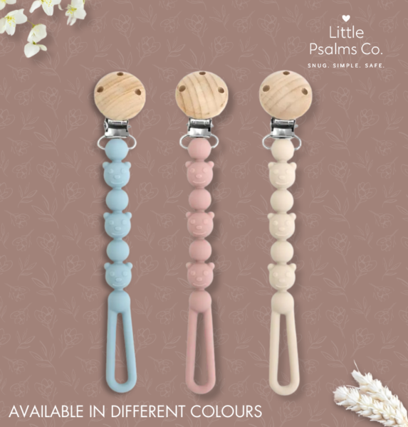 Bear Pacifier Clips