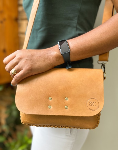 Braided Landscape Crossbody Bag
