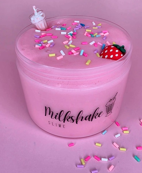 250ml Decorating Kit: Classic Slime - Strawberry Milkshake (Pink)