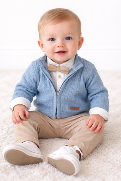 Little Gentleman Knit & Chino Set