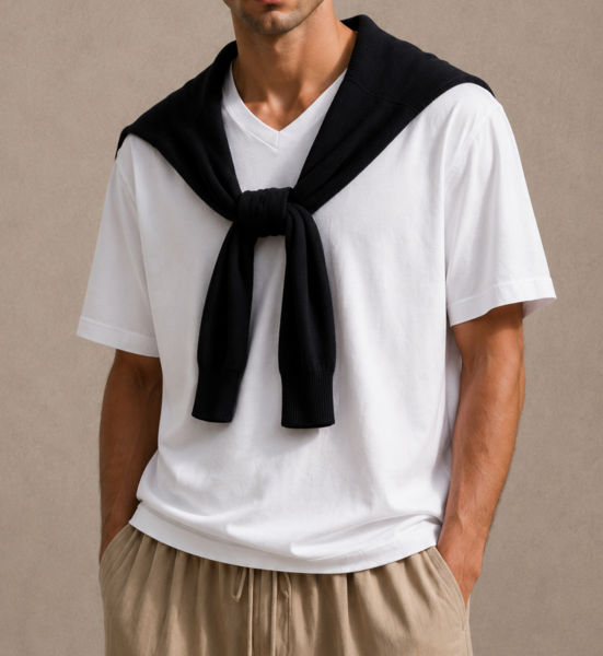 David Basic White T-Shirt