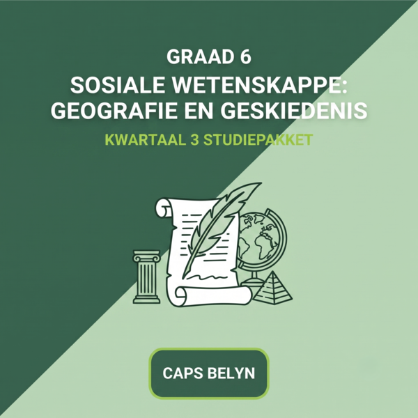 Graad 6 Sosiale Wetenskappe: Geografie en Geskiedenis Kwartaal 3 (CAPS Belyn)