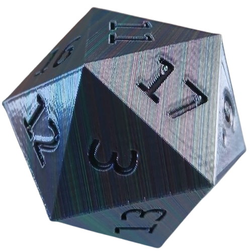 Oversized 3D-Printed D20 Dice – Unique Giant Gaming Accessory for D&D, RPGs & Collectors
