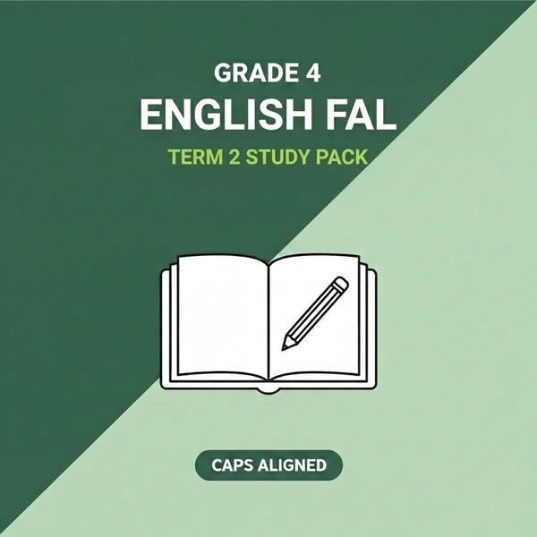 Grade 4 English FAL Term 2 Study Pack (CAPS Aligned)
