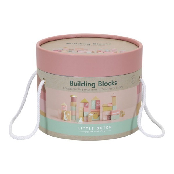 Little Dutch Wooden Blocks Pink Little Favourites Wooden blocks