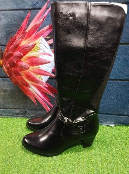 Pierre Cardin - Long Boot - Black 95 (Size 7 )