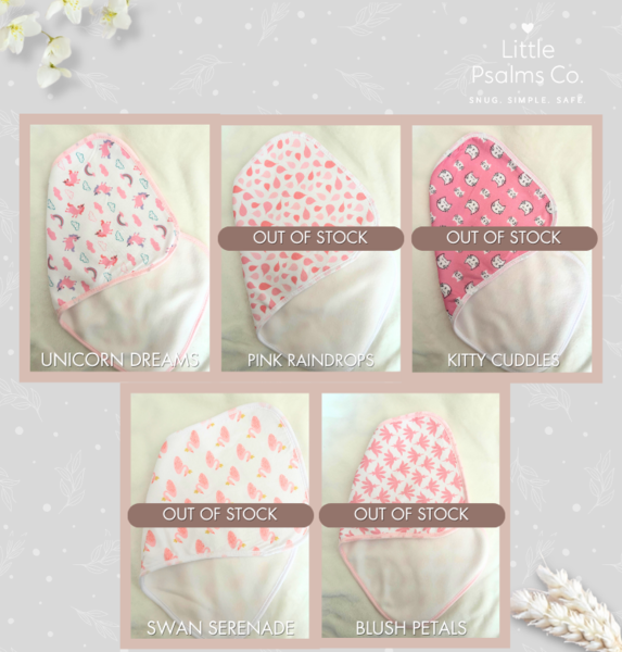 Pretty in Pink Soft Absorbent Burp Cloths