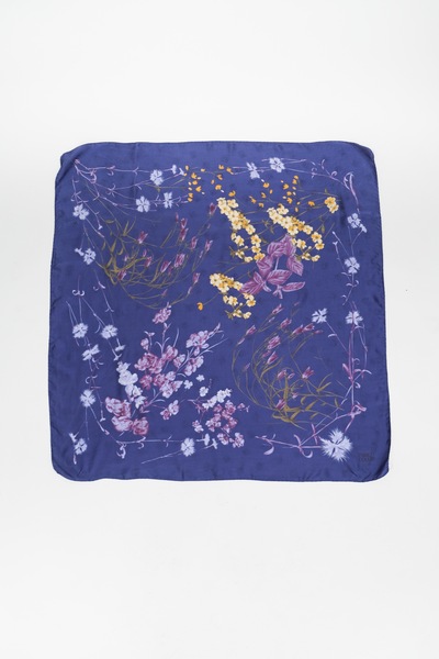 Enrico Coveri Floral Silk Scarf