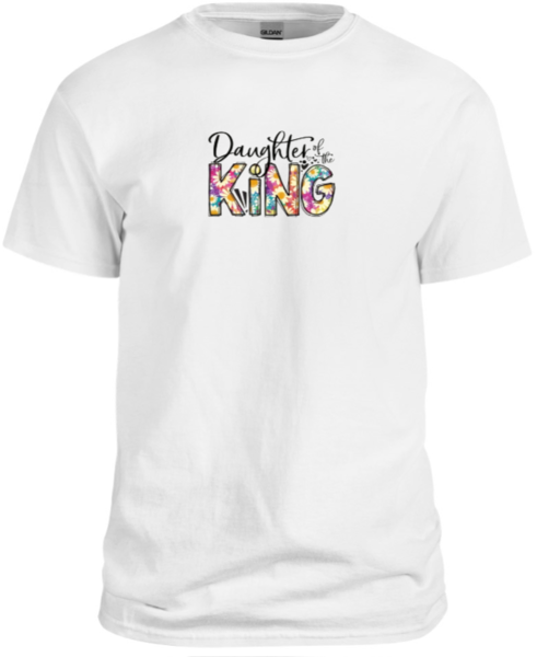 King's daughter white  t-shirt
