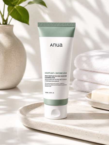 Anua Heartleaf + Succinic Acid Moisture Cleansing Foam