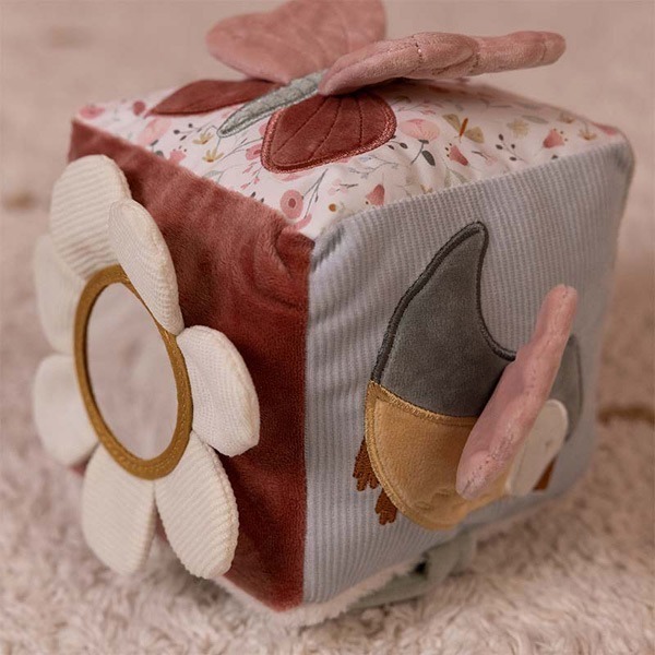 Little Dutch Soft Activity Cube Flowers Butterflies Little