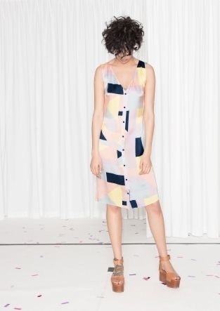 Rachel Antonoff x &Other Stories Pure Silk Printed Dress