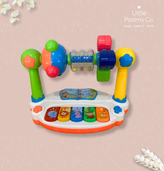 Baby Musical Piano Activity Toy & Spinner Rollers