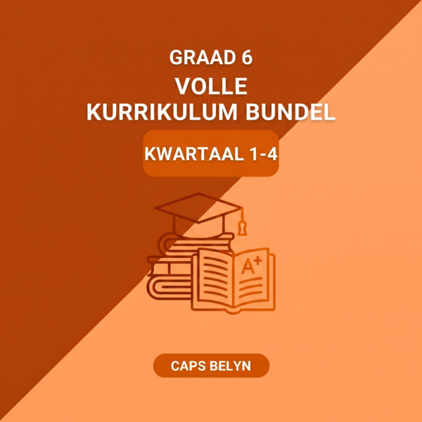 Graad 6 Volle Kurrikulum Bundel Kwartaal 1-4