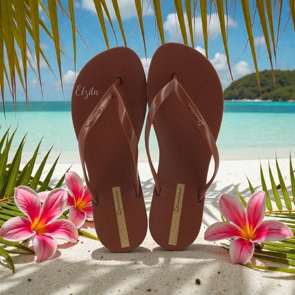 Ipanema - Pearly Flip Flops - Brown (Size 6, 7, 8 )