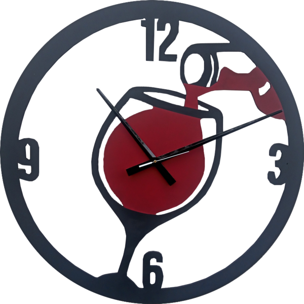 Wine Themed Clock