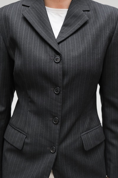 Bally Wool Striped Blazer