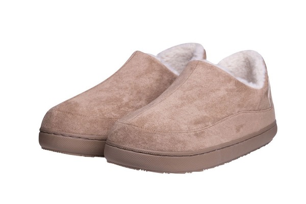 SLOFFIES Milan Mocassin Slipper - Khaki Brown