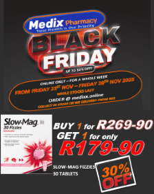 SLOW MAG FIZZY TABLETS - 30 + 30 B/F PROMO