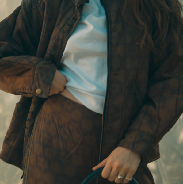 SALT Two Piece Quilted Silk Blend Pants Jacket Set