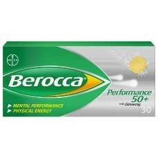 BEROCCA PERFOMANCE  50+ EFFERVESCENT TABLETS - 30
