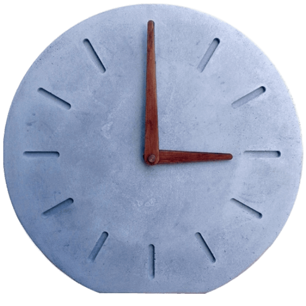 Cast Concrete Desk Clock