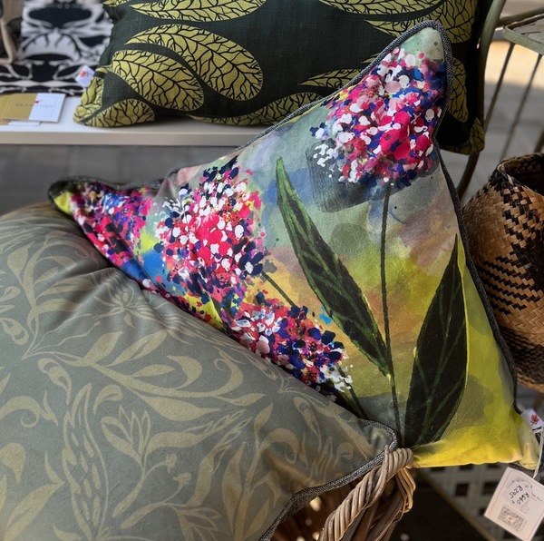 Blush Bloom – Velvet Scatter Cushion