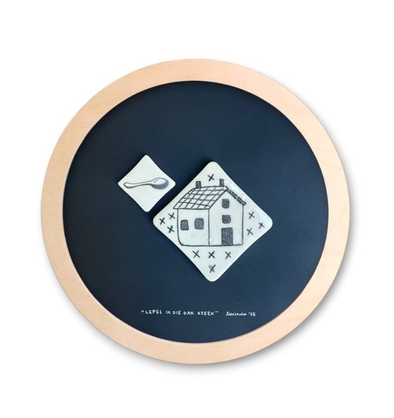 Lepel in die dak steek