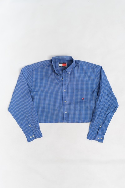 Tommy Sport Cropped Striped Shirt