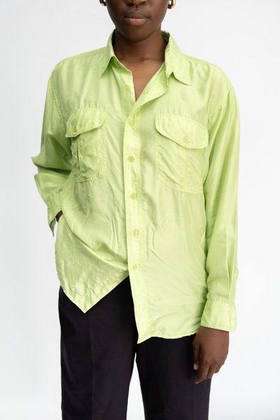 Silk Shirt Lime