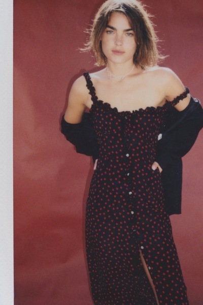 Realisation 100% Silk Printed Midi Dress