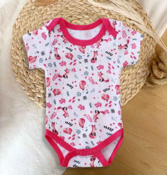Pink Fox Onesie