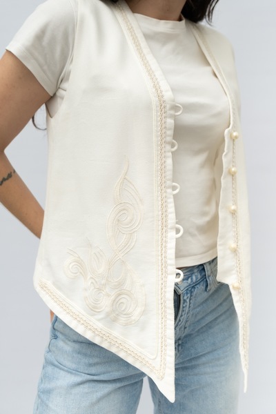 Vintage Embroidered Vest Top