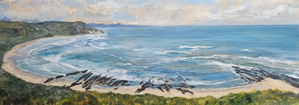312 Nature's Valley beach (46cm x 122cm)