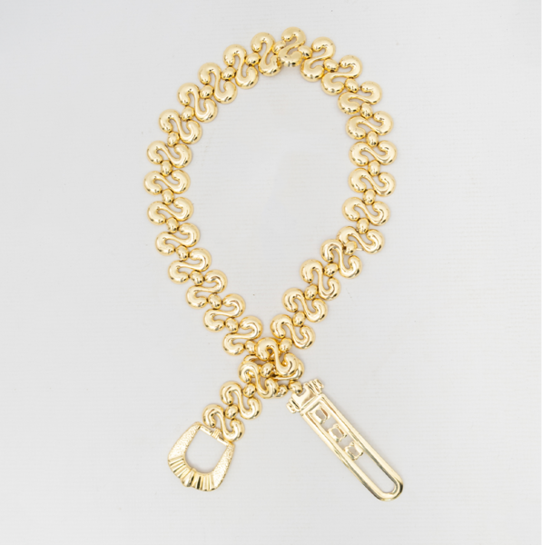 Gold Tone Metal Belt