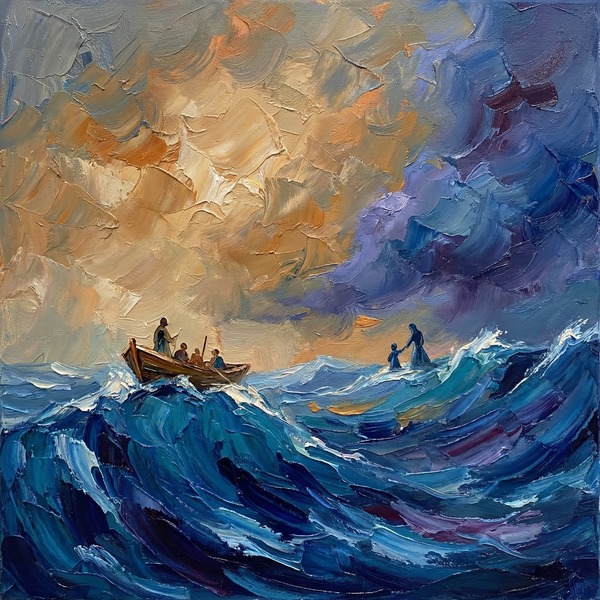 Easter Jesus and Fisherman Napkins (6)