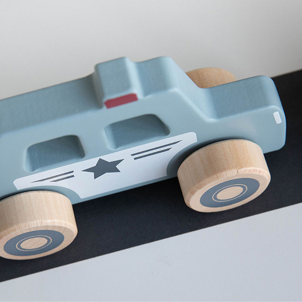 Little Dutch Wooden Fire Station & Fire Trucks Bundle main image 0