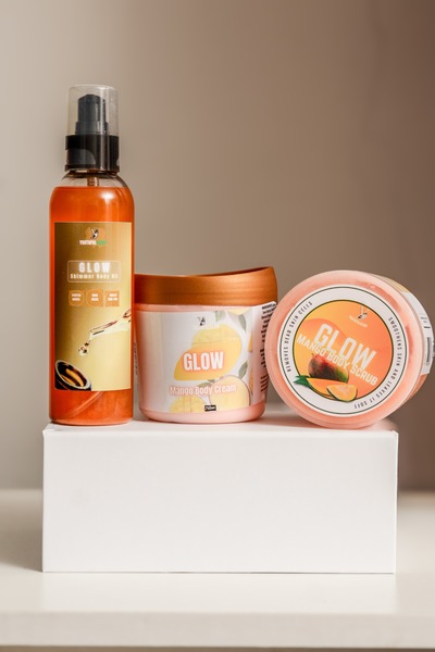 Glimmer Shimmer Body Set Scrub + Cream + Oil