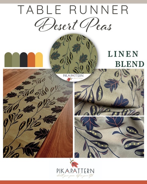 Desert Peas – Custom Table Linen & Scatter Cushions