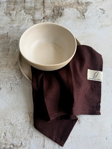Chocolate Brown - Linen Napkins