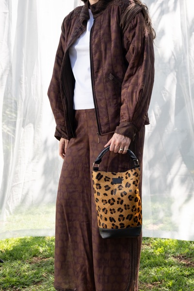 SALT Two Piece Quilted Silk Blend Pants Jacket Set