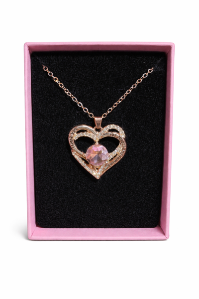 I Love You Forever " Heart Pendant Necklace for the lady