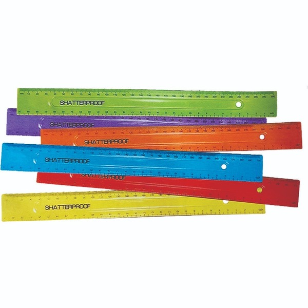Treeline Shatterproof Ruler 30cm