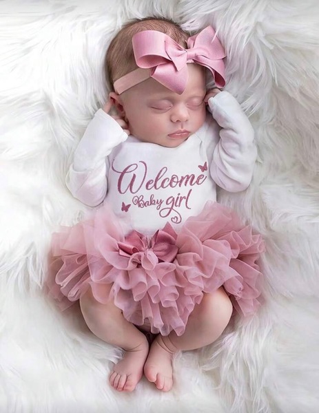 Baby girl coming home outfit