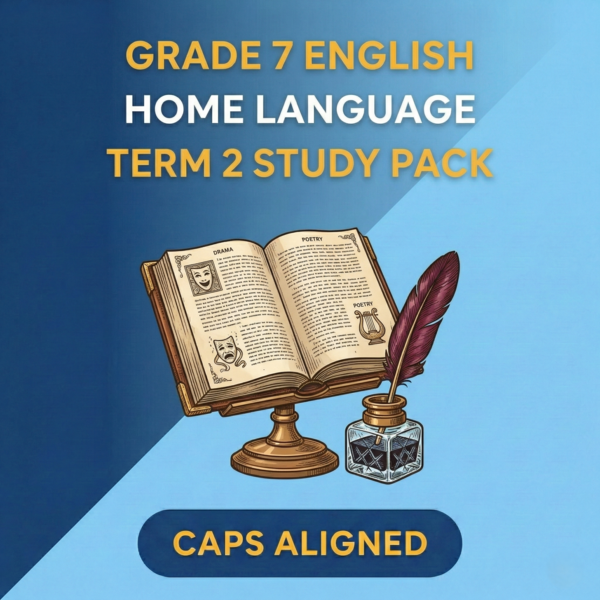 Grade 7 English Home Language Term 2 Study Pack (CAPS Aligned)