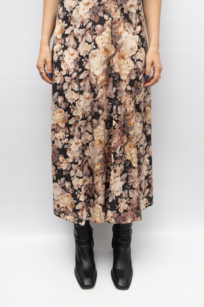 ZIMMERMAN Silk Blend Printed Rose Skirt