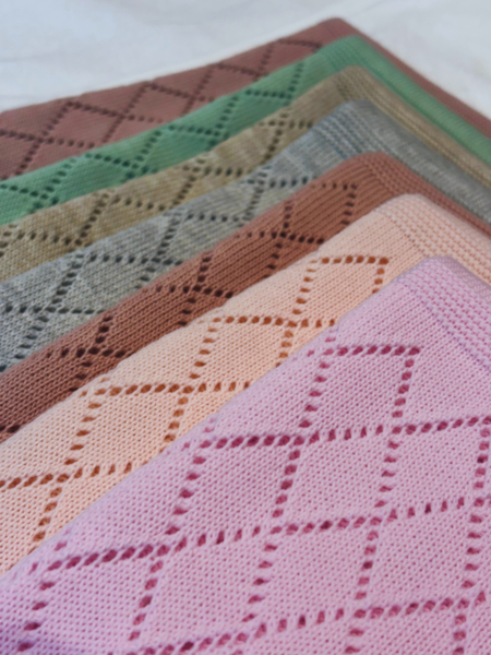 Diamond Comfort Knitted Baby Blanket